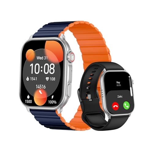 Kieslect Smart Watch for Men Women(Answer/Make Calls), 2.01" AMOLED HD Display Sport Watches Heart Rate Sleep Monitor Fitness Tracker Watch Activity Trackers and Smartwatches for Android iOS