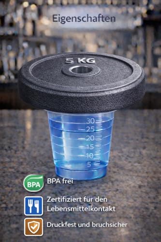 buxmed 320x Shotbecher (je 80 Stück blau, grün, rot, gelb) 3 cl mit Skala – Schnapsgläser Plastik, Shotgläser, Pinnchen, Becher für Shots, BPA frei, stapelbar, Party Zubehör & Dosierbecher