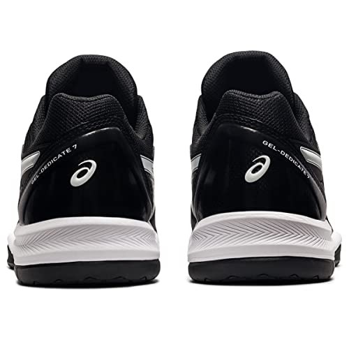ASICS Men's Gel-Dedicate 7 Tennis Shoes, 11, Black/White