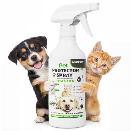 Pet Protector Spray for Dogs & Cats, 16 oz Plant-Based Pet & Home Care Spray for Indoor/Outdoor Use,...
