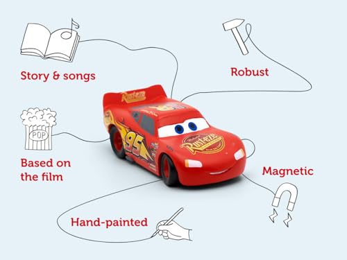 tonies Lightning McQueen Audio Charakter - Lightning McQueen Cars Spielzeug, Disney Cars Hörbücher für Kinder – Ansicht 3