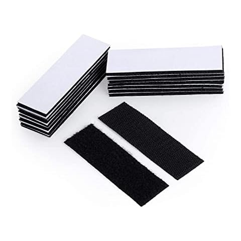 BRAVESHINE Heavy-Weight Hook and Loop Strips with Adhesive - Strong Sticky-Back Fasteners - Double Sided Mounting Tape for Home or Office Use Holds Picture Frame and Tools - 15 Pack 1.2x4 Inch Cover