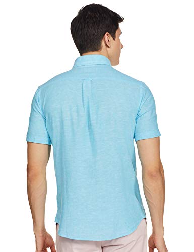 Image of US Polo Association Men's Solid Regular Fit Button Down Shirt (USSH6039H Grey, Blue and Red 3XL)