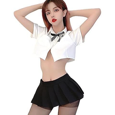 Disfraces de cosplay sexy para estudiantes de anime, lindos pijamas de disfraces de mascarada Cover