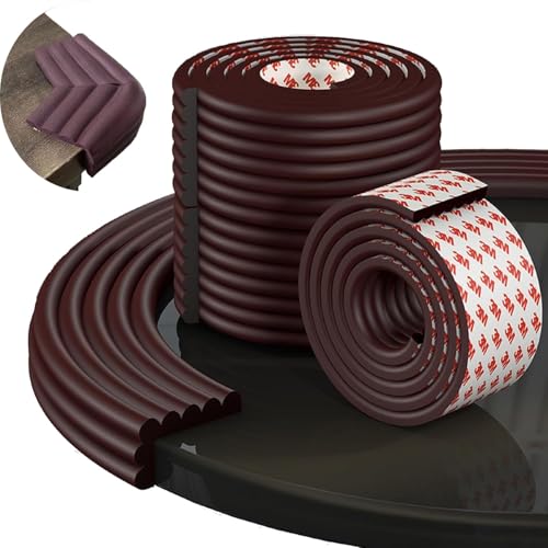 Image of Foam Strip for Flat Edge Protector | Flat Edge Guard Safety Strip | Baby Proof Corner Guard | Baby Protector for Safety in Floor (Brown, 2 Meter)