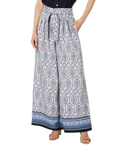 Tommy Hilfiger Women's Paisley Wide Leg Pants