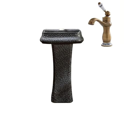 Kunyos A Bathroom Sink Outdoor Pedestal Basin Garden Sink, Indoor Nd Outdoor Pedestal Sink Bathroom Vanity