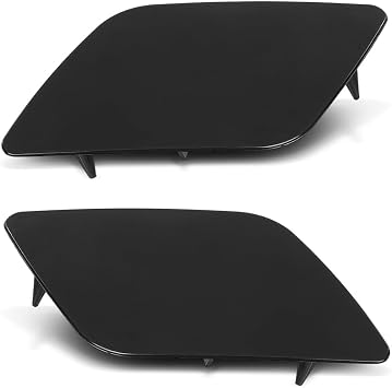 G-PLUS Pair Front Bumper Headlight Washer Cover Cap, Compatible with Audi A6 C6 2005-2008, Left Driver & Right Passenger Side 2PCS, 4F0955275, 4F0955276