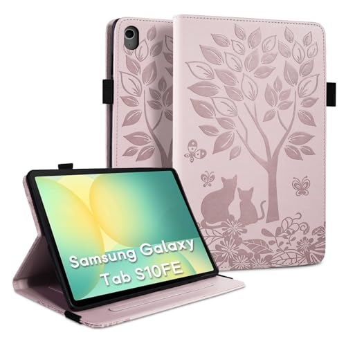 LSPCASA Etui do Samsung Galaxy S10 Lite 10.9 Pouces 2025/S10 FE/S9 FE 10,9 cala / S9 11" PU skóra Flip Case z przegródkami na karty, uchwytem na długopis i funkcją stojaka, etui ochronne na tablet