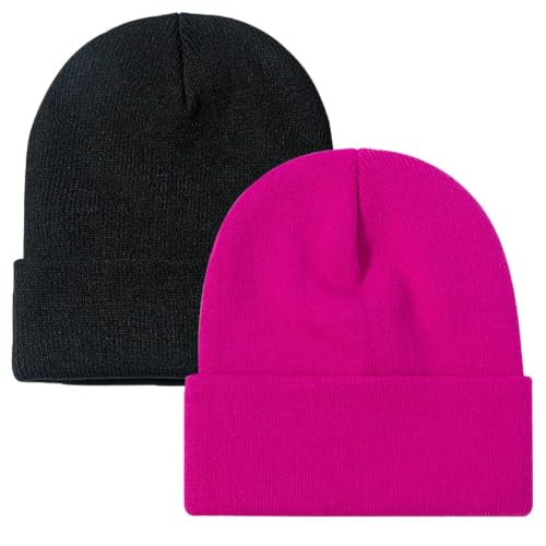 Image of ZOORON Beanie for Men Women Slouchy Winter Beanie Hats Cuffed Skull Caps