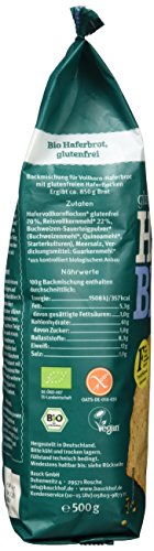 Bauckhof Bio Haferbrot Brotbackmischung, 500 g