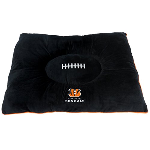 Nfl Pet Bed - Cincinnati Bengals Soft & Cozy Plush Pillow Bed. - Football Dog Bed. Cuddle, Warm Sports Mattress Bed For Cats & Dogs #TOP25