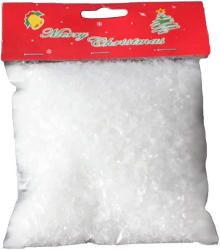 Artificial Snow Powder 53Grams Christmas Simulation Snow Perform Prop for Party Christmas Decoration Children Kid GiftChristmas Snow Powder Decoration Artificial Snow Powder Christmas Fake Snow Powder