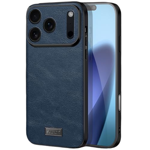 Évitez les rayures sur iPhone 17 grâce à cette coque cuir bleu anti-choc