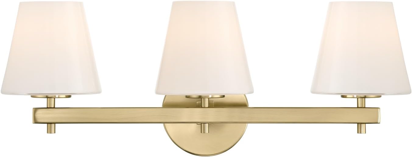 Crystorama Colton 3 Light Vibrant Gold Bathroom Vanity