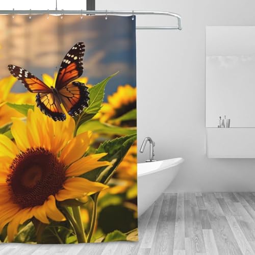 Rideau de douche moderne lavable en microfibre 183 x 183 cm - 8