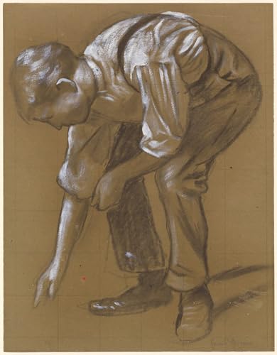 Lienzo un uomo che si china de Hans Thoma para salón y despacho
