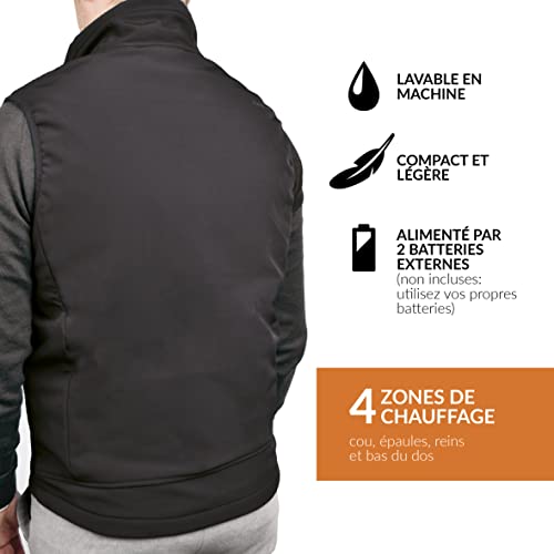 Veste Softshell Chauffante sans Manches avec 3H de Chaleur