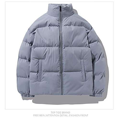 Men Cotton Padded Down Jacket Men Fashion Clothing Winter Solid Color Streetwear Fashion Trends Warm Coat Men4