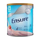 Ensure Clásico - en Polvo Sabor Fresa, 400g, Alimentación Especializada con Vitaminas, Proteínas y Prebióticos,...