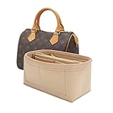 Purse Organizer & Base Shaper fit Speedy 25 & Neverfull PM , Felt Bag Organizer Insert for Handbags