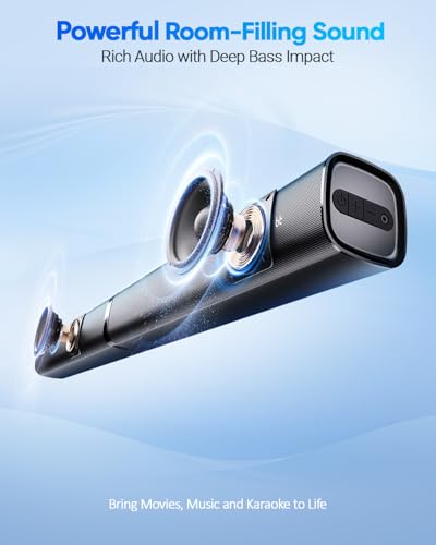 image for SunTrok Soundbar with Subwoofer for TV, Home Theater Bluetooth 5.3 Spe