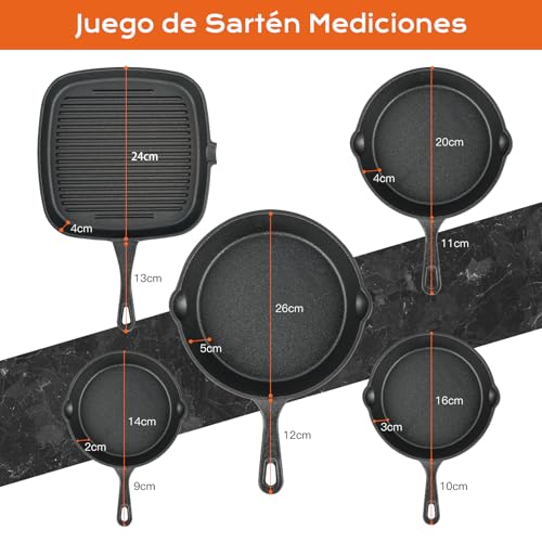 La mejor selección de Sartenes de hierro fundido en mexico que puedes comprar esta semana. 14 Imagen adicional