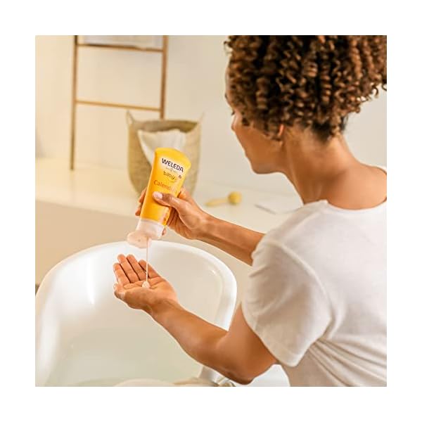 WELEDA Bio Baby Calendula Waschlotion & Shampoo(1 x 200ml) & Bio Baby Calendula Wundschutzcreme 30ml - Naturkosmetik… – Bild 5