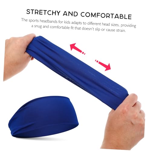 6pcs Boys Girls Headbands Workout Headbands Sports Basketball Soccer Dance Elastic Moisture Wicking3