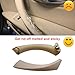 Beige Right Front Side Inner Door Panel Handle and Door Pull Outer Trim Cover Pull Strap Replacement for BMW E90 E91 3 Series 323 325 328 330 335 2005-2012 Passenger Side Door 51419150340 51417230854