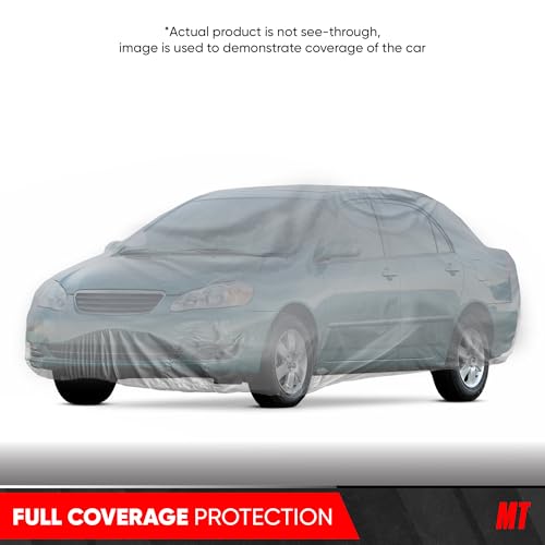 Image of MotorTrend Custom Fit Car Cover for Toyota Corolla 2000-2018, All-Weather Protection for Cars Trucks & SUVs, UV Resistant Waterproof Scratch-Resistant, Vehicle Cover for Outdoor & Indoor