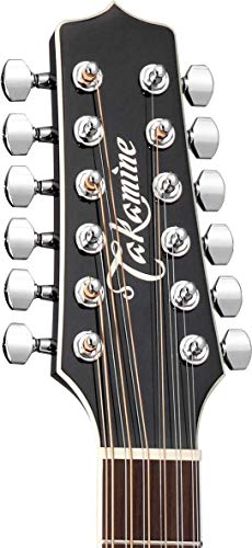 Guitare Takamine DREADNOUGHT CUTAWAY Electro Black 12 st. - Les Beatles, Paul McCartney, John Lennon, RIngo Starr, George Harrison Guitare Takamine DREADNOUGHT CUTAWAY Electro Black 12 st. – Image 3