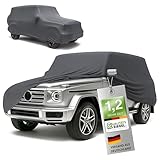 g 490x Individuelle Passform: Die pflegeleichte Auto Vollgarage Winter ist in 10 verschiedenen Größen erhältlich. Je nach Fahrzeuggröße passen sich die praktischen Autoplanen & Garagen dank elastischem Material Ihrem Auto an. Finden Sie jetzt die passende Auto Abdeckung für Ihren PKW