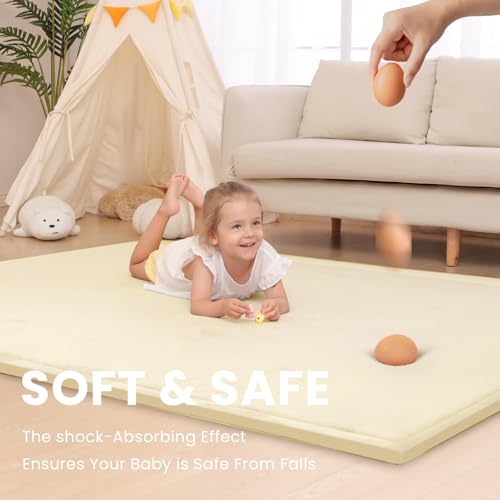 Image of Baby Play Mat for Floor,59 * 71in(Vanilla)
