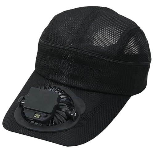 Casquette de baseball 2025 intégrée ventilateur solaire USB alimentation capuchon de ventilateur pour hommes femmes vitesse du vent réglable -direction 24...