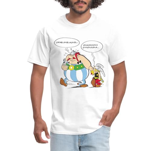Spreadshirt Asterix & Obelix Paf. Asterix Licensed Men's T-Shirt White