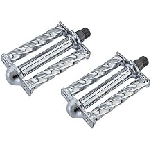 Lowrider Chrome Square Twisted Bike Pedals 9/16". Works on 3 Piece cranks. Sold as a Pair. Bike Part for Some Beach Cruiser, Track Bike, Fixie Bikes, Bicycle Parts