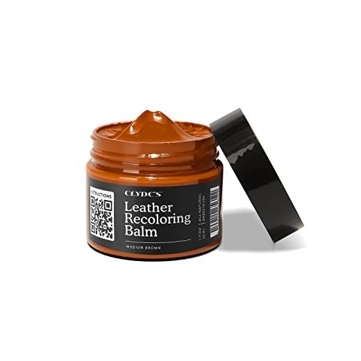 Clyde's™ Recoloring Balm | Non-Toxic Material Dye & Restorer for Furniture, Car Seats, & More | 23 Colors (Medium Brown, 50ML)