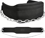 Dip-Gürtel mit Kette – Klimmzug Gürtel für Zusatzgewicht | Gewichtsgürtel für Dips & Calisthenics | Bis 250 kg – Für Herren & Damen