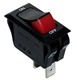 potencia onoff stoic Interruptor conmutador de boton SPST ON-OFF 16A/250V negro/rojo