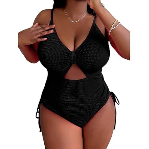 Sexybody Women' s One Piece Swimsuit Bikini Bathing Suit Plus Size Cut Out Cover
