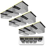 Koova Heavy-Duty Overhead Garage Storage Rack for 9 Bins. Adjustable Width, 360lb Capacity. DIY Safe Mount, Easy Install. Fits 27-Gallon Totes. USA Made Pro-Grade Steel. Space Saving Organizer