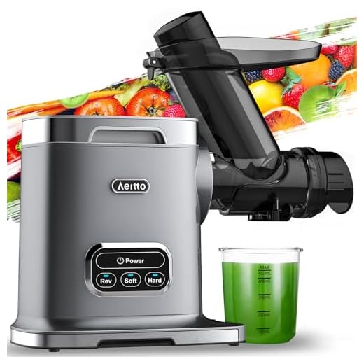Aeitto Cold Press Juicer Machines, 3.6 Inch Wide Chute, Large Capacity, High Juice Yield, 2 Masticating Juicer Modes, Easy to Clean Slow Juicer for Vegetable and Fruit (Sliver)