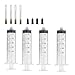 4 Pack 50ml Syringes with 14Gx1.0'' Blunt Tip Fill Needles and Storage