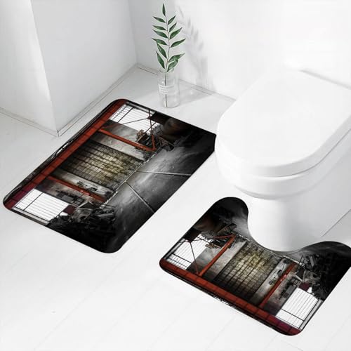 FEHWI Luxury 2 Piece Bath Mat Set Non Slip Ultra Soft Bathro