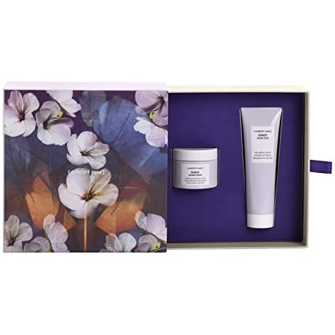 Comfort Zone - Remedy Kit, Cleanser & Face Cream Gift Set, Sensitive Skin, With Merula Oil, Rich in Prebiotics, Transparent Cover