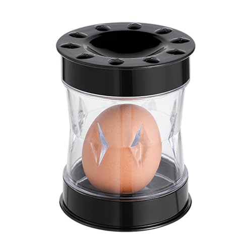 Egg Peeler for Hard Boiled Eggs, Egg Shell Remover Tool, Egg Shell Remover,Boiled Egg Peeler with Compact Design, Egg Opener and Cutter for Kitchen Use (Black