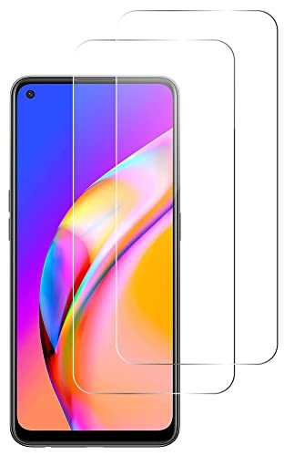 QUITECO Verre trempé pour Oppo A94 4G / A94 5G / A95 5G / A74 4G [2 PIÈCES], Vitre de protection d'écran transparent, Film protecteur sans bulles d'air, 9H 0,26 mm Cover