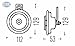 HELLA 3BA 002 768-382 Horn - B36-24V - 116dB(A) - Frequenzbereich: 335Hz - Tiefton - Gehäusefarbe: grau - Flachsteckanschluss