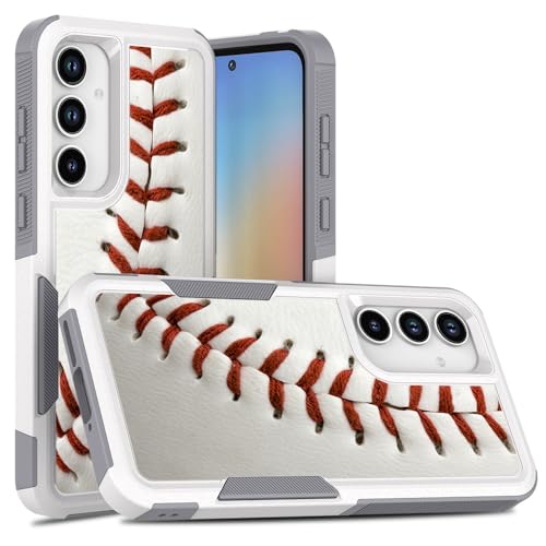 Candykisscase for Samsung Galaxy A16 5G, Shock-Absorption Hard PC and Inner Silicone Hybrid Dual Layer Armor Defender Case for Samsung Galaxy A16 5G (Baseball Sports)